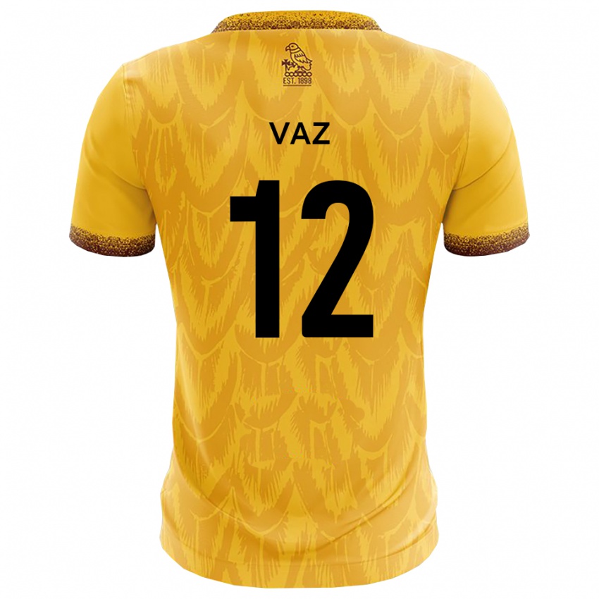 ילדים אדואינו ואז #12 צהוב חום ג'רזי ביתית 2025/26 חולצה קצרה