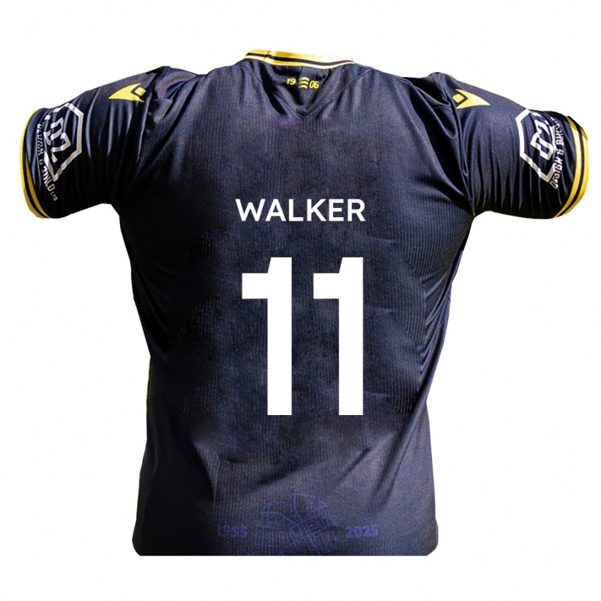 ילדים Josh Walker #11 כחול נייבי צהוב ג'רזי ביתית 2025/26 חולצה קצרה