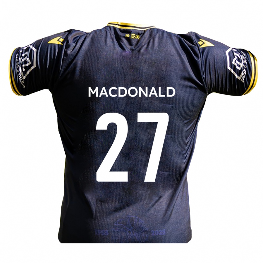 ילדים באו מאסטרס-מקדונלד #27 כחול נייבי צהוב ג'רזי ביתית 2025/26 חולצה קצרה