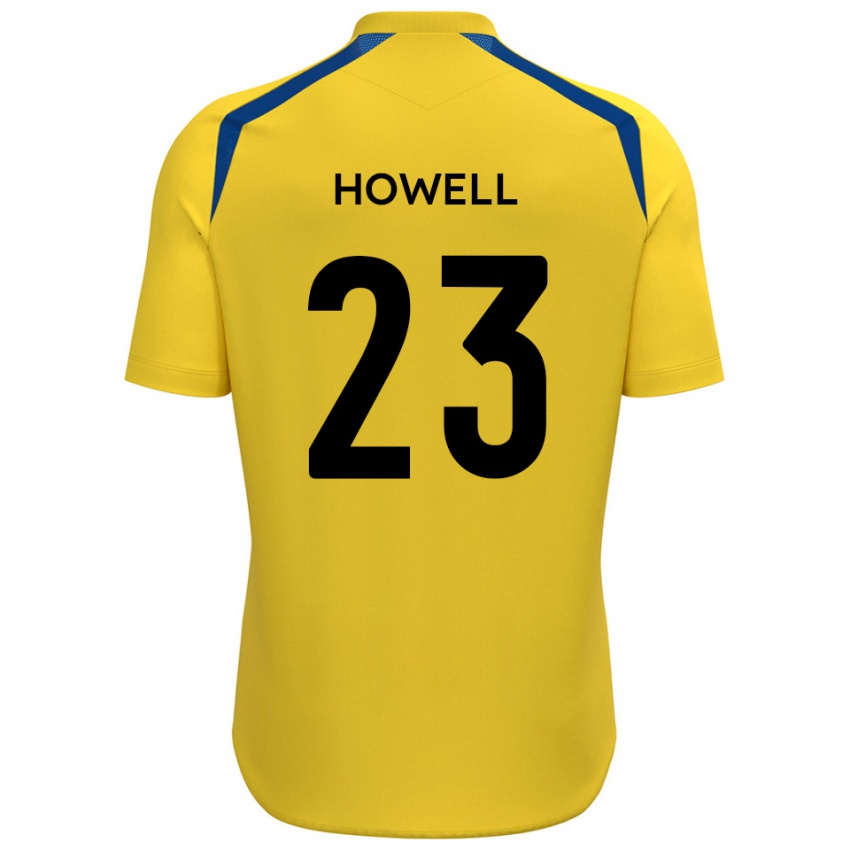 ילדים Finn Howell #23 צהוב כחול ג'רזי ביתית 2025/26 חולצה קצרה