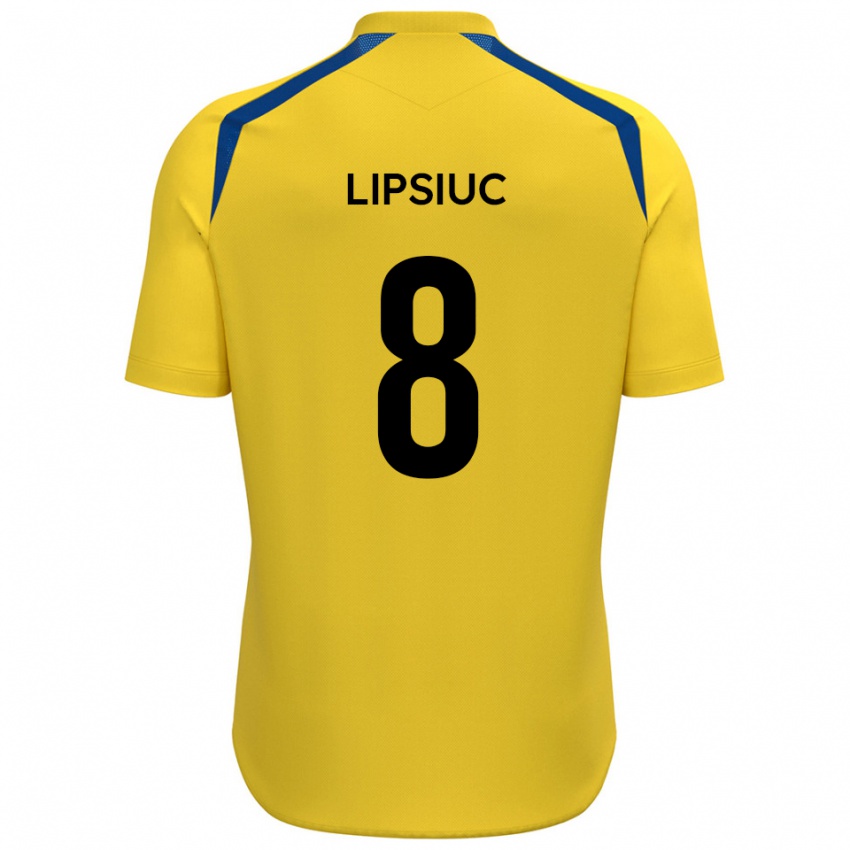 ילדים דריוס ליפסיוק #8 צהוב כחול ג'רזי ביתית 2025/26 חולצה קצרה