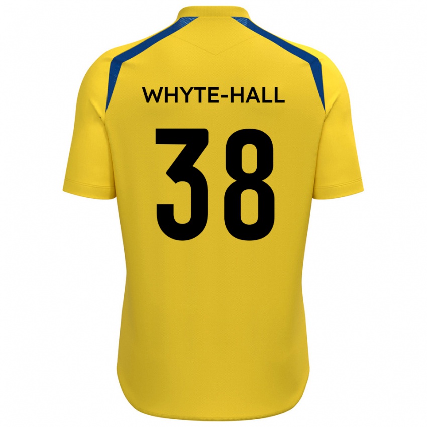 ילדים Szhem Whyte-Hall #38 צהוב כחול ג'רזי ביתית 2025/26 חולצה קצרה