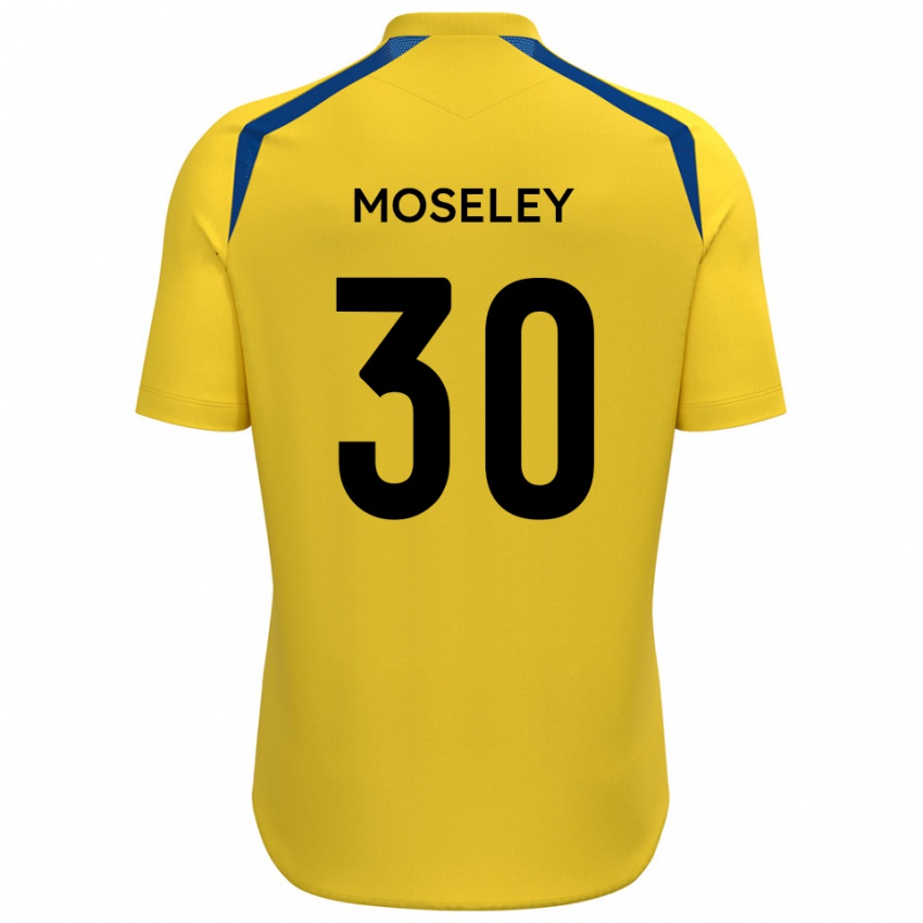 ילדים Kyle Moseley #30 צהוב כחול ג'רזי ביתית 2025/26 חולצה קצרה