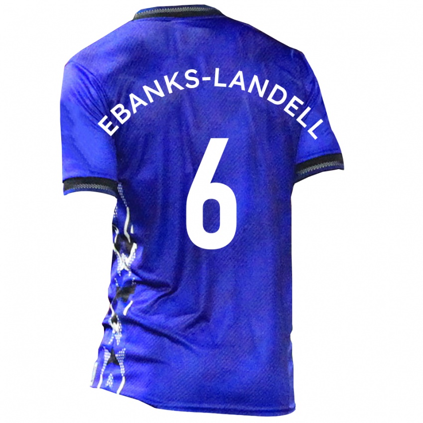 ילדים אית'ן איבנקס-לנדל #6 כחול לבן ג'רזי ביתית 2025/26 חולצה קצרה