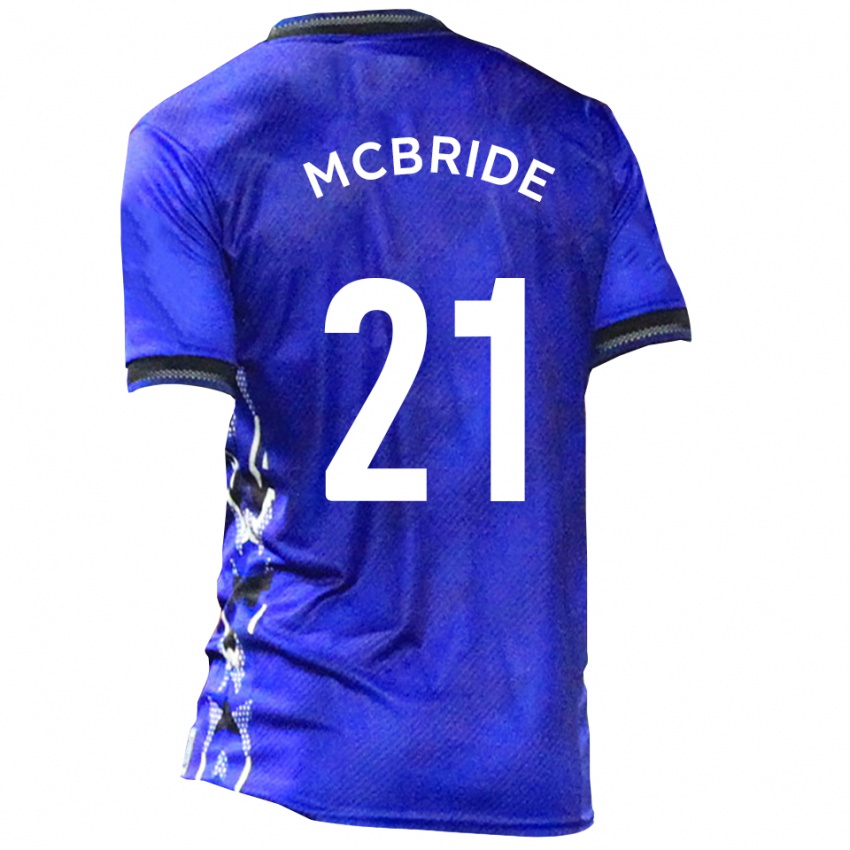 ילדים קונור מקברייד #21 כחול לבן ג'רזי ביתית 2025/26 חולצה קצרה