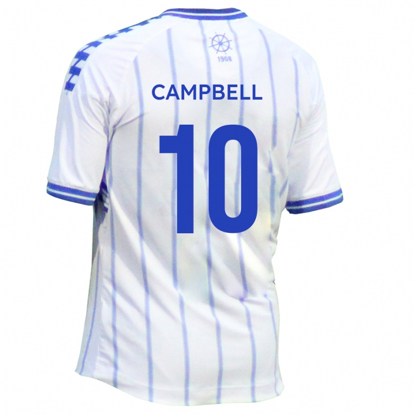 ילדים Adam Campbell #10 לבן כחול ג'רזי ביתית 2025/26 חולצה קצרה