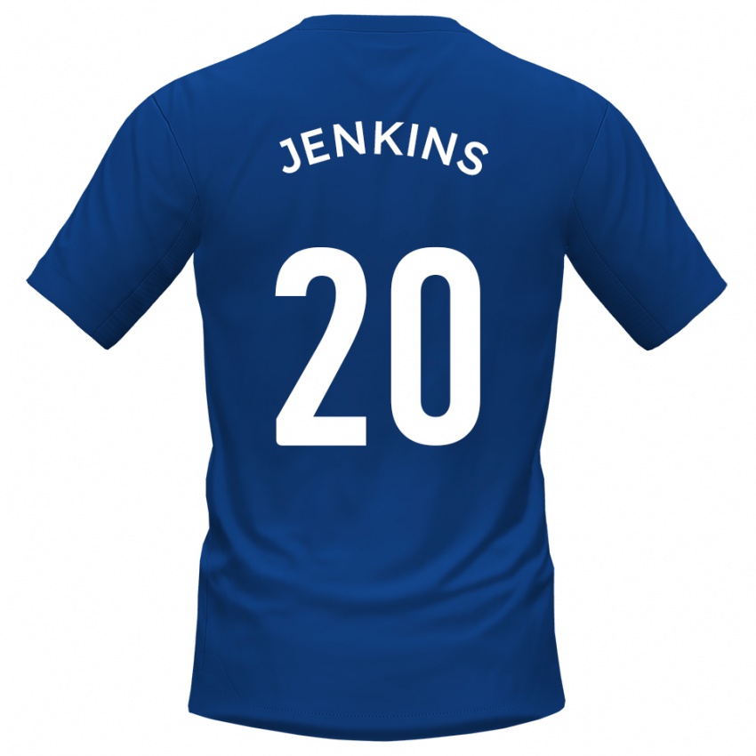 ילדים Jack Jenkins #20 כחול לבן ג'רזי ביתית 2025/26 חולצה קצרה