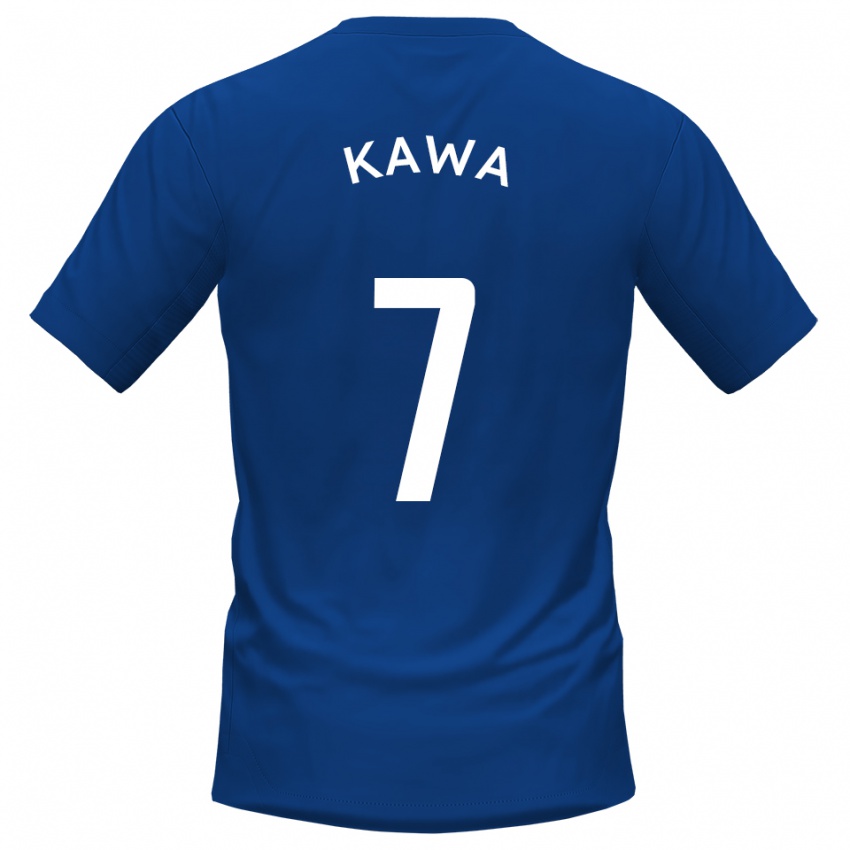 ילדים דייוויד קאווה #7 כחול לבן ג'רזי ביתית 2025/26 חולצה קצרה