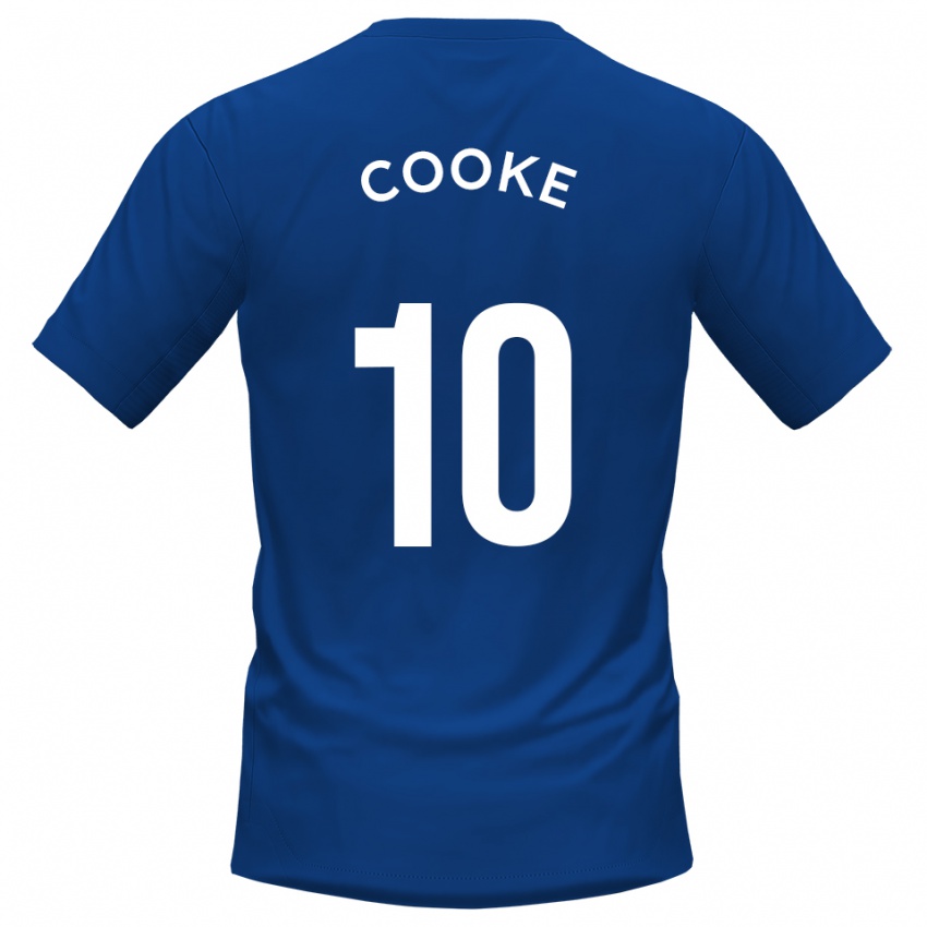 ילדים Jamie Cooke #10 כחול לבן ג'רזי ביתית 2025/26 חולצה קצרה