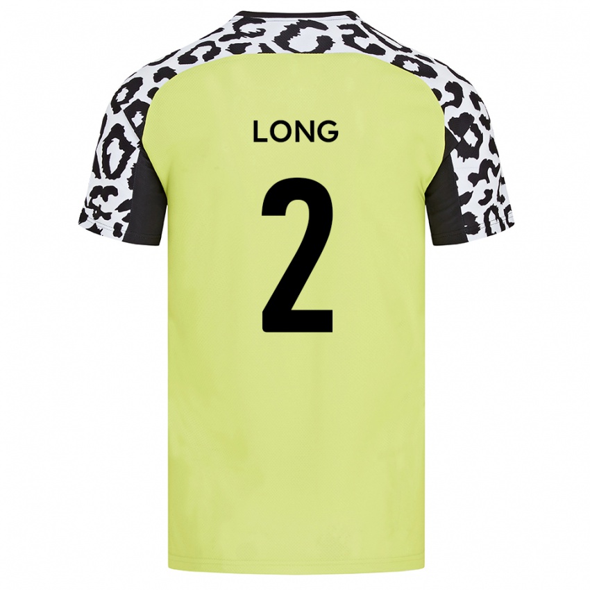 ילדים Sean Long #2 צהוב פלואורסצנטי ג'רזי ביתית 2025/26 חולצה קצרה