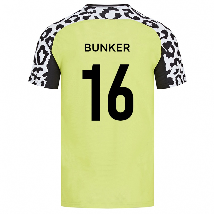 ילדים הארווי בנקר #16 צהוב פלואורסצנטי ג'רזי ביתית 2025/26 חולצה קצרה