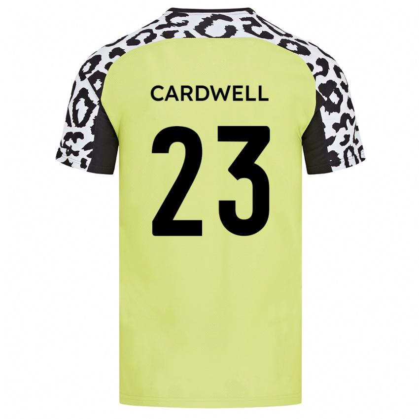 ילדים הארי קרדוול #23 צהוב פלואורסצנטי ג'רזי ביתית 2025/26 חולצה קצרה