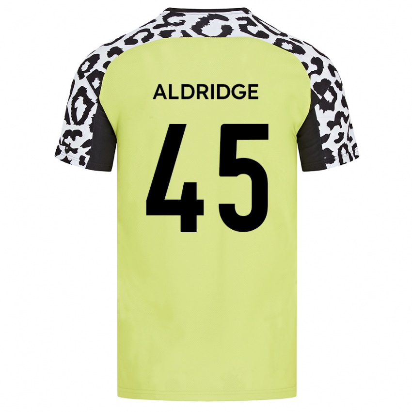 ילדים Jesse Aldridge #45 צהוב פלואורסצנטי ג'רזי ביתית 2025/26 חולצה קצרה