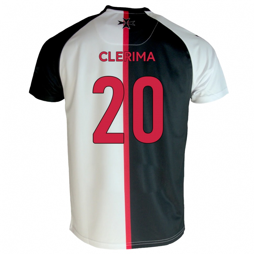 ילדים Remy Clerima #20 לבן שחור ג'רזי ביתית 2025/26 חולצה קצרה