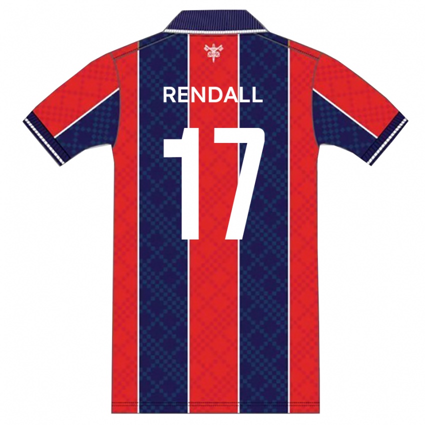 ילדים טרנט רנדל #17 אדום נייבי ג'רזי ביתית 2025/26 חולצה קצרה