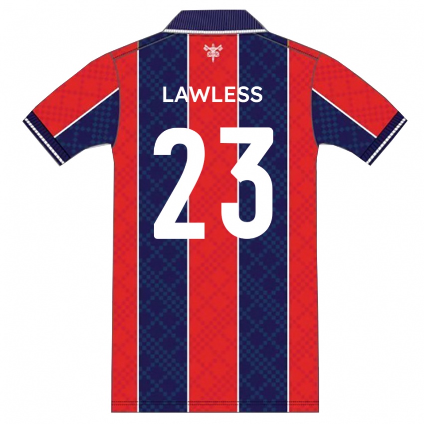 ילדים קונור לולס #23 אדום נייבי ג'רזי ביתית 2025/26 חולצה קצרה