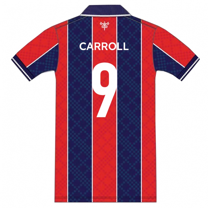 ילדים אנדי קארול #9 אדום נייבי ג'רזי ביתית 2025/26 חולצה קצרה