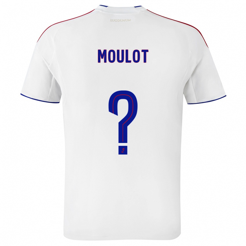 ילדים Paul-Ianel Moulot #0 לבן אדום ג'רזי ביתית 2025/26 חולצה קצרה