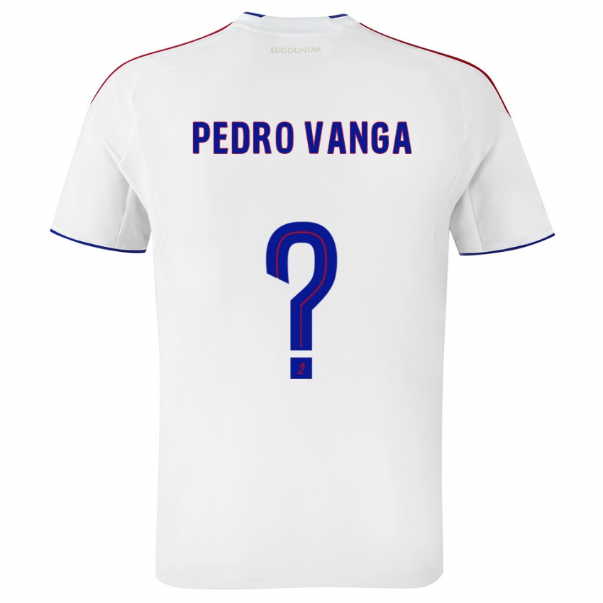 ילדים אמרסון פדרו ואנגה #0 לבן אדום ג'רזי ביתית 2025/26 חולצה קצרה