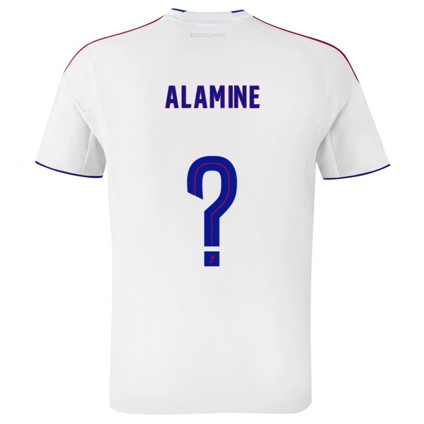 ילדים עלי אלאמין עלי #0 לבן אדום ג'רזי ביתית 2025/26 חולצה קצרה