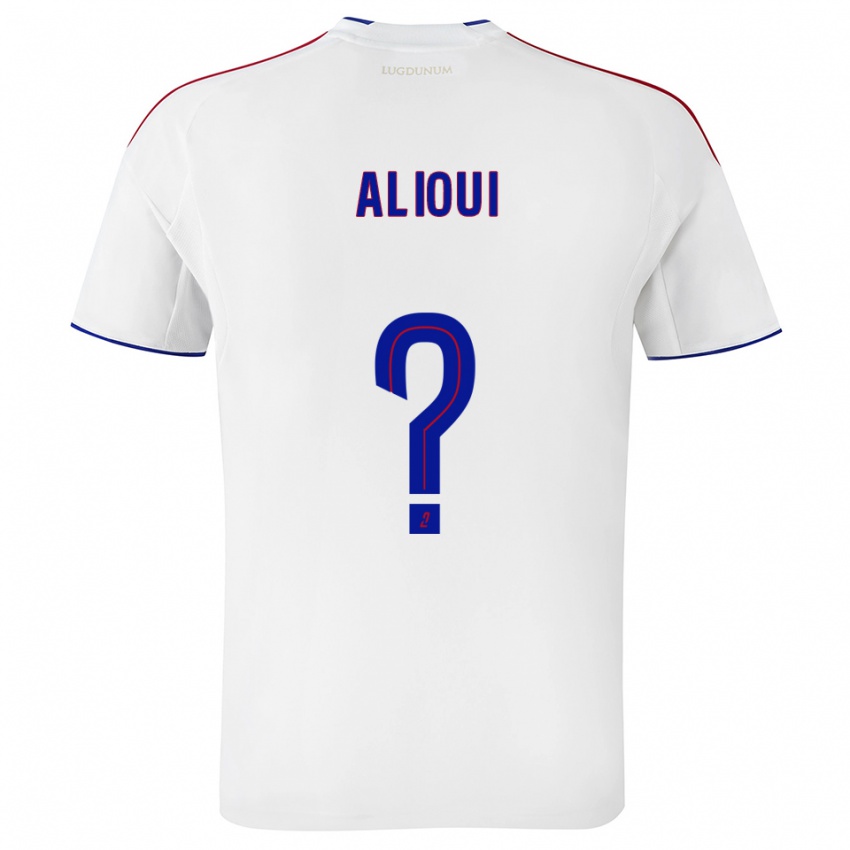 ילדים Adam Alioui #0 לבן אדום ג'רזי ביתית 2025/26 חולצה קצרה