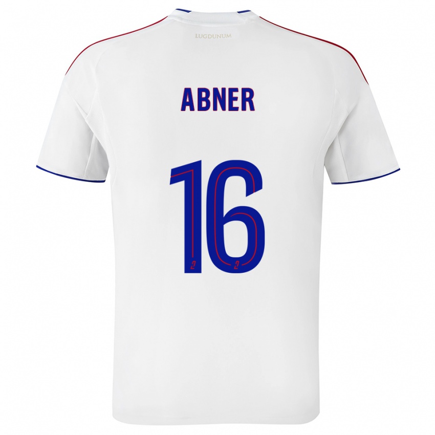 ילדים אבנר #16 לבן אדום ג'רזי ביתית 2025/26 חולצה קצרה