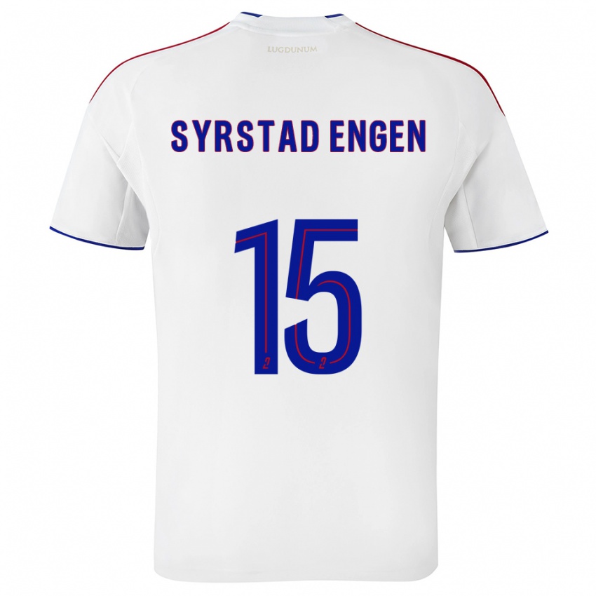 ילדים אינגריד סירסטד אנגן #15 לבן אדום ג'רזי ביתית 2025/26 חולצה קצרה