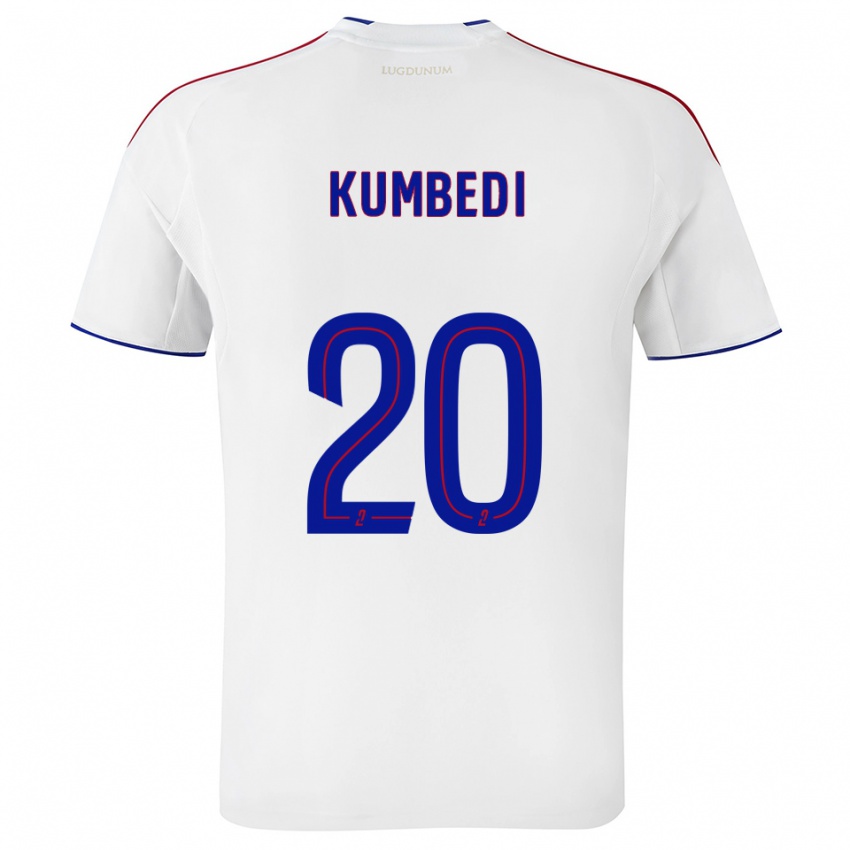 ילדים סאאל קומדי #20 לבן אדום ג'רזי ביתית 2025/26 חולצה קצרה