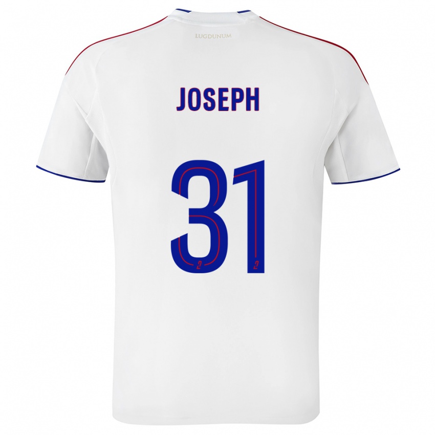 ילדים ליאנה ז'וזף #31 לבן אדום ג'רזי ביתית 2025/26 חולצה קצרה