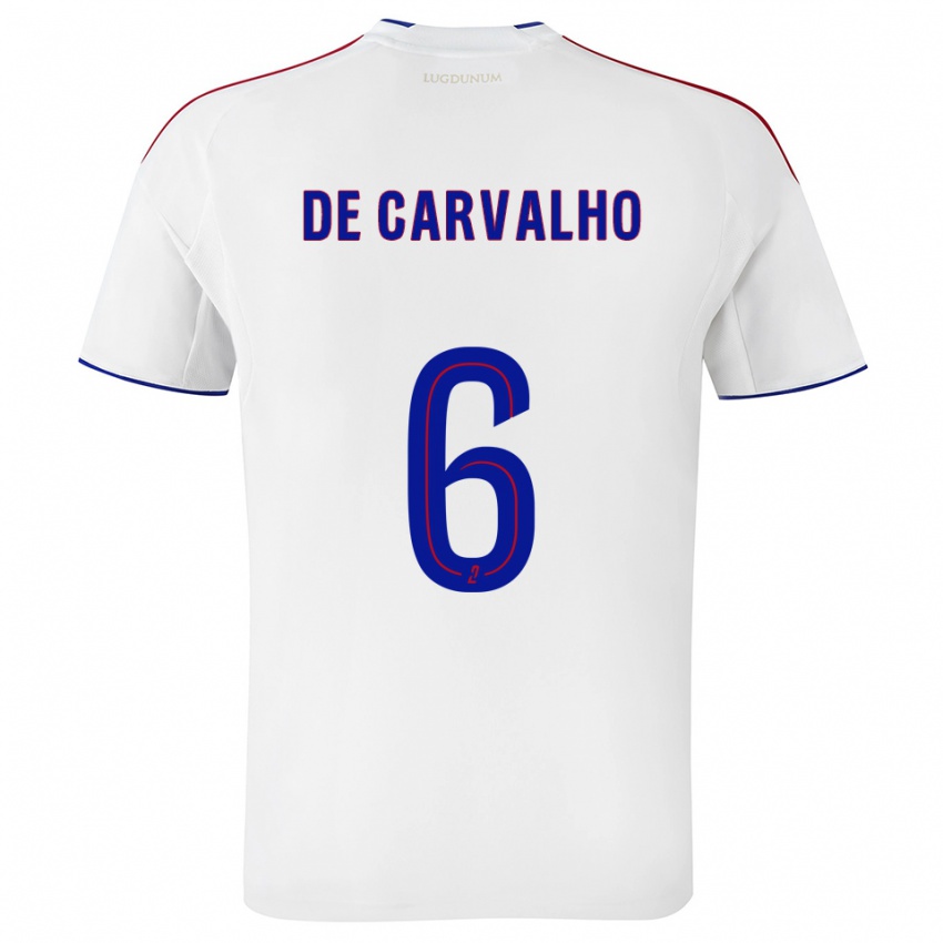 ילדים מתייס דה קרבליו #6 לבן אדום ג'רזי ביתית 2025/26 חולצה קצרה