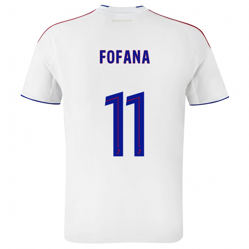 ילדים מאליק פופאנה #11 לבן אדום ג'רזי ביתית 2025/26 חולצה קצרה