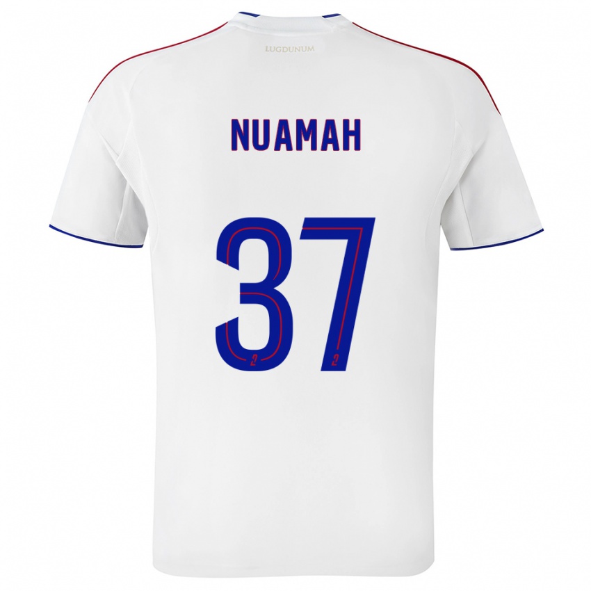 ילדים ארנסט נואמה #37 לבן אדום ג'רזי ביתית 2025/26 חולצה קצרה