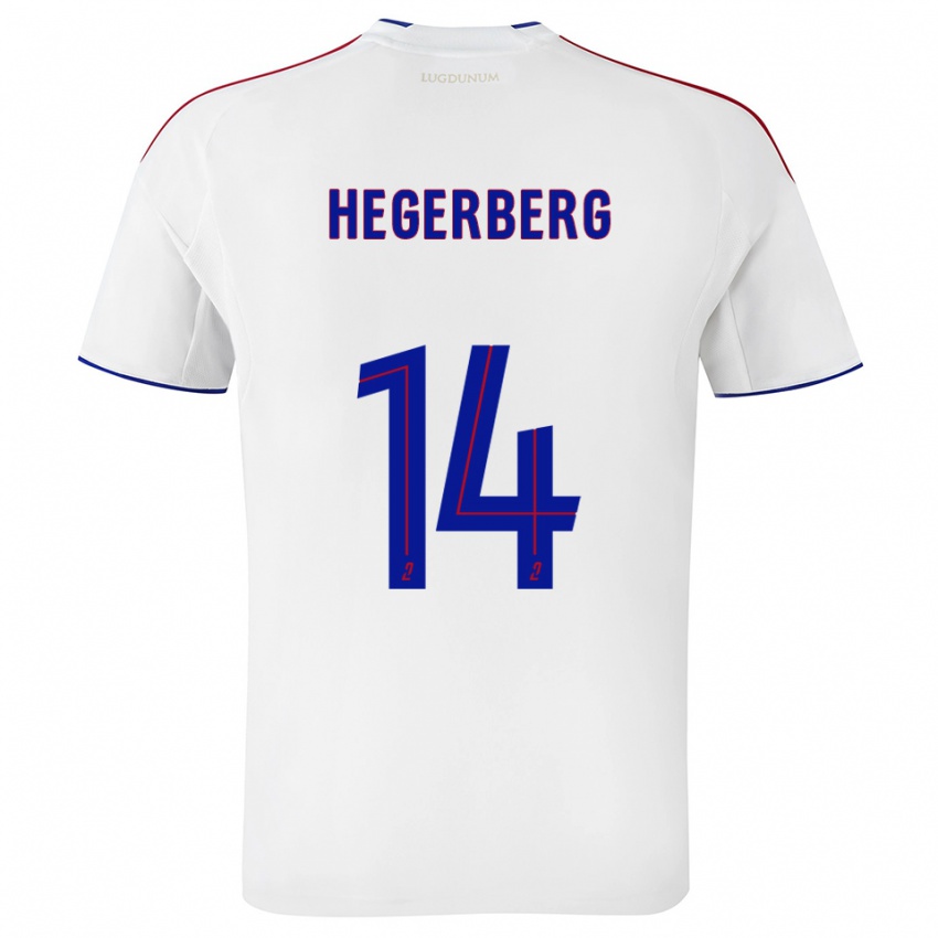 ילדים אדה הגרברג #14 לבן אדום ג'רזי ביתית 2025/26 חולצה קצרה