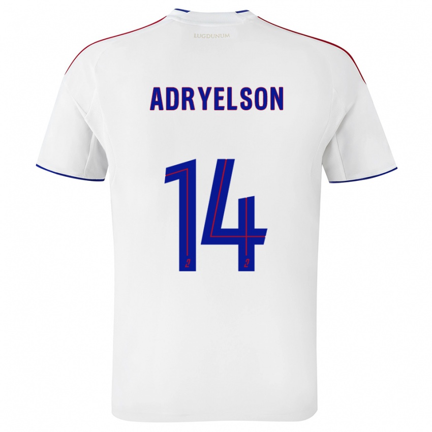 ילדים אדריילסון #14 לבן אדום ג'רזי ביתית 2025/26 חולצה קצרה