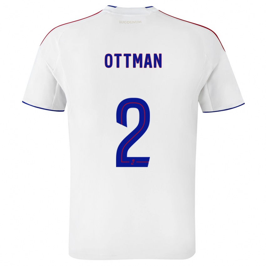 ילדים Ottman Katırağ #2 לבן אדום ג'רזי ביתית 2025/26 חולצה קצרה