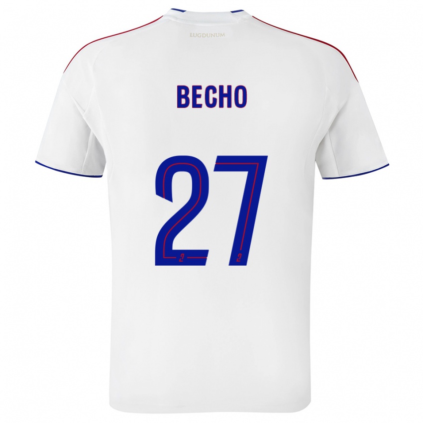 ילדים ויקי באשו #27 לבן אדום ג'רזי ביתית 2025/26 חולצה קצרה