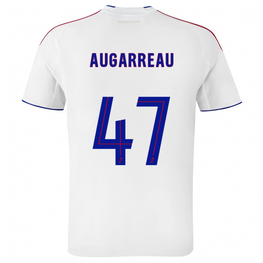 ילדים סופיאן אוגרו #47 לבן אדום ג'רזי ביתית 2025/26 חולצה קצרה