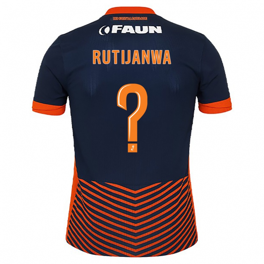 ילדים Tyron Rutijanwa #0 כחול חצות כתום ג'רזי ביתית 2025/26 חולצה קצרה