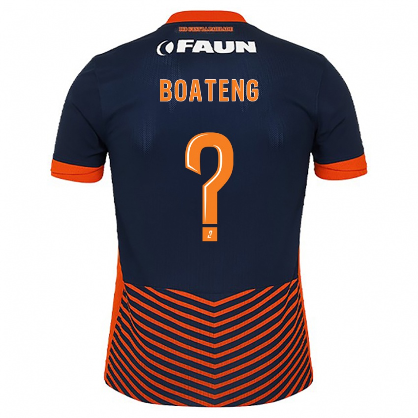 ילדים Joris Boateng #0 כחול חצות כתום ג'רזי ביתית 2025/26 חולצה קצרה