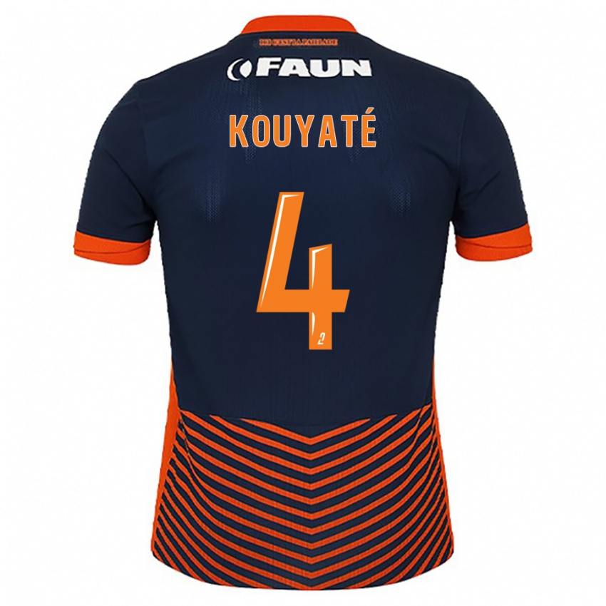 ילדים Kiki Kouyaté #4 כחול חצות כתום ג'רזי ביתית 2025/26 חולצה קצרה