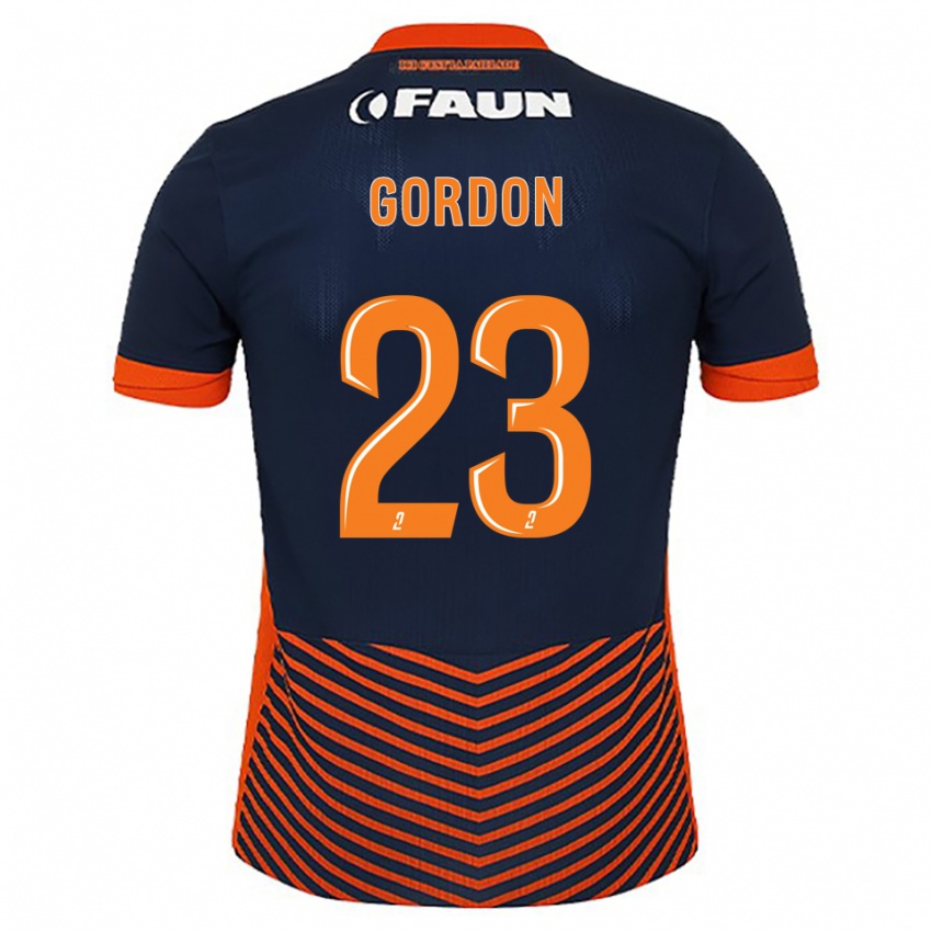 ילדים Sh'nia Gordon #23 כחול חצות כתום ג'רזי ביתית 2025/26 חולצה קצרה