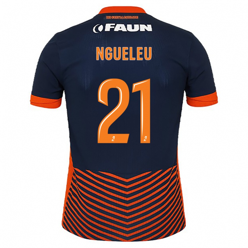 ילדים Nina Ngueleu #21 כחול חצות כתום ג'רזי ביתית 2025/26 חולצה קצרה