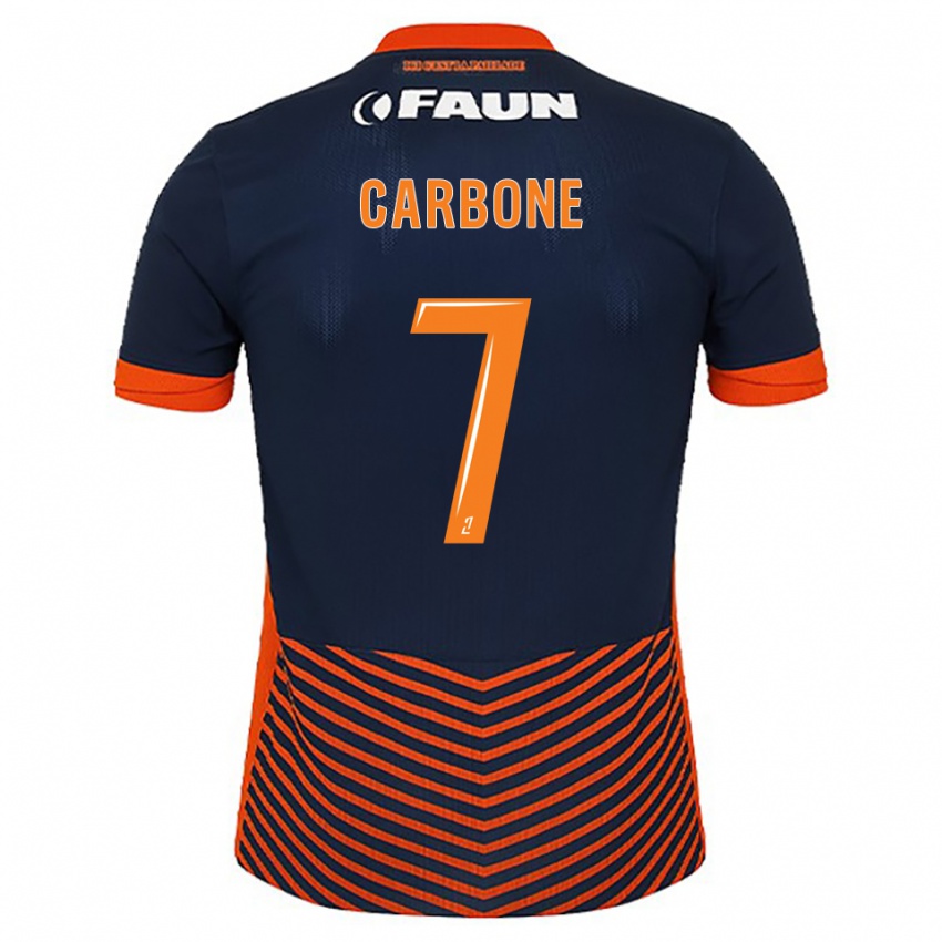 ילדים Giani Carbone #7 כחול חצות כתום ג'רזי ביתית 2025/26 חולצה קצרה