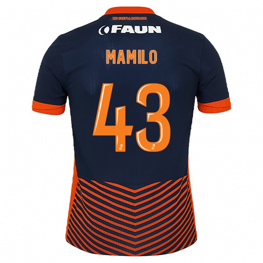 ילדים Craig Mamilo #43 כחול חצות כתום ג'רזי ביתית 2025/26 חולצה קצרה