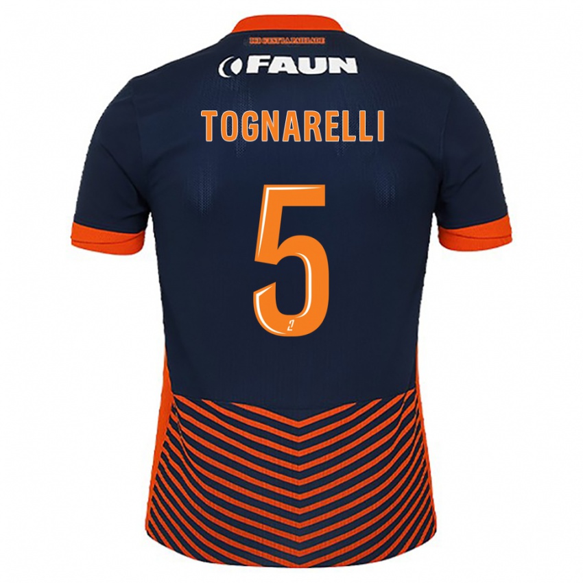 ילדים Angelo Tognarelli #5 כחול חצות כתום ג'רזי ביתית 2025/26 חולצה קצרה