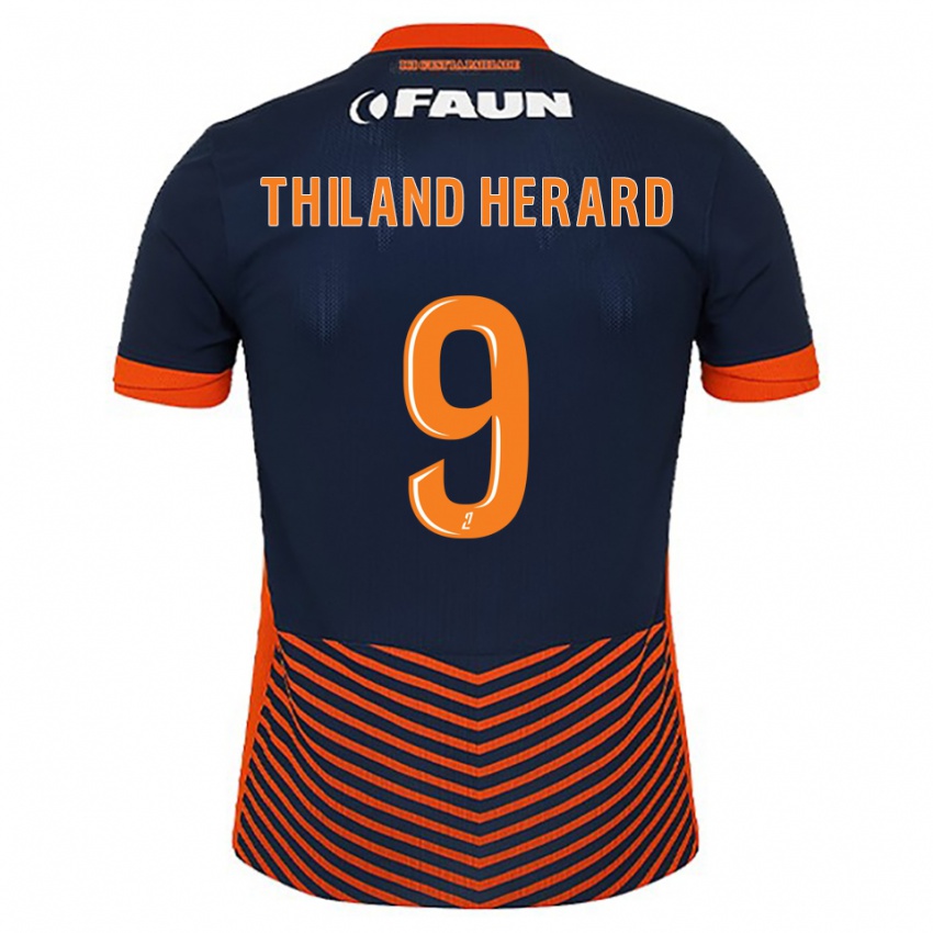 ילדים Robin Thiland Herard #9 כחול חצות כתום ג'רזי ביתית 2025/26 חולצה קצרה