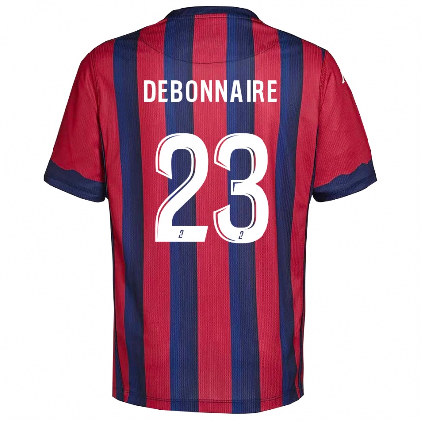 ילדים Jalane Debonnaire #23 בורדו כחול נייבי ג'רזי ביתית 2025/26 חולצה קצרה