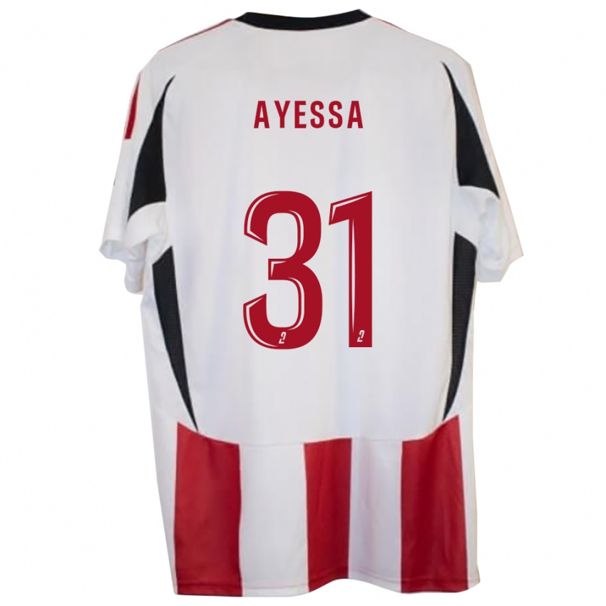 ילדים Jésah Ayessa #31 אדום כחול ג'רזי ביתית 2025/26 חולצה קצרה