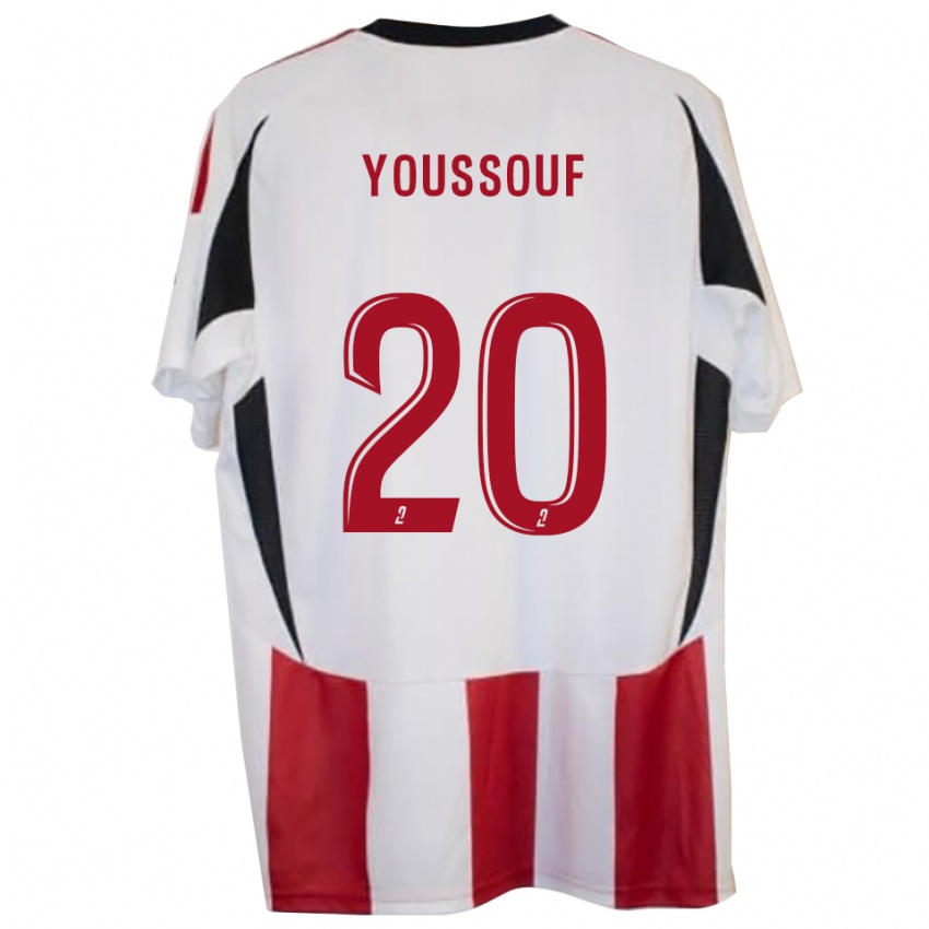 ילדים מוחמד יוסוף #20 אדום כחול ג'רזי ביתית 2025/26 חולצה קצרה