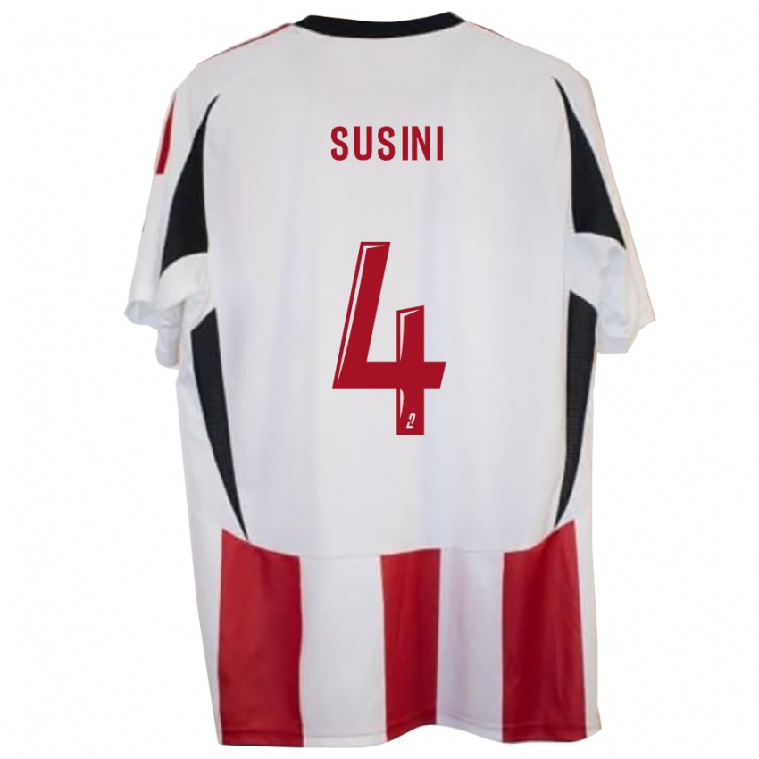ילדים Raphaël Susini #4 אדום כחול ג'רזי ביתית 2025/26 חולצה קצרה